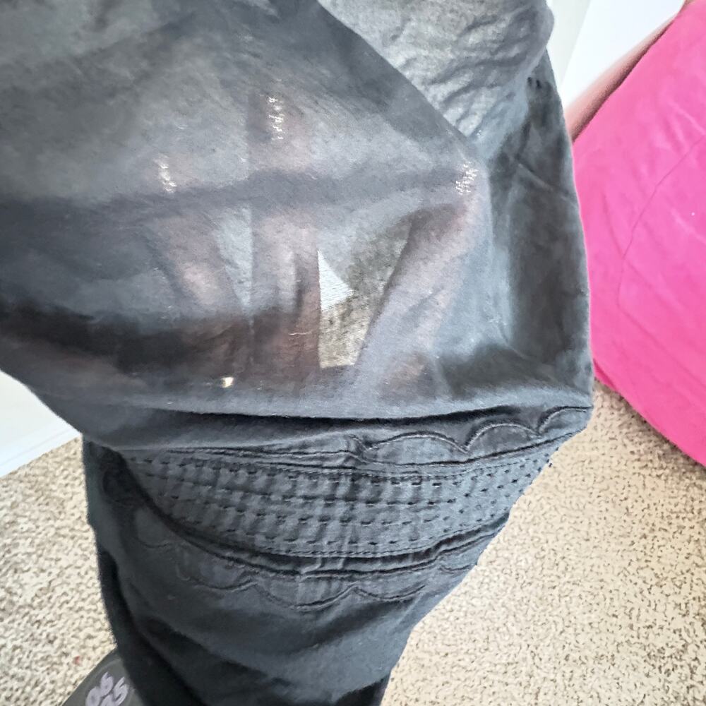 Banana Republic sheer cotton tunic dress black sleeveless vixen boho womens L - Picture 5 of 8